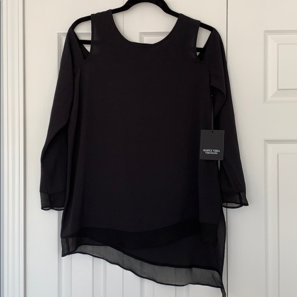 NWT Simply Vera by Vera Wang Cold Shoulder Blouse